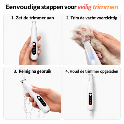 In vier stappen veilig trimmen met de TrimEase